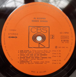Al Kooper – албум Naked Songs - Img 2