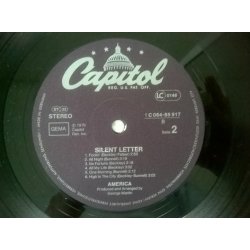 America ‎– албум Silent Letter - Img 2