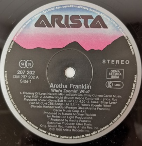 Aretha Franklin – албум Who's Zoomin' Who? - Img 3