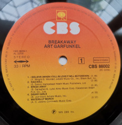Art Garfunkel ‎– албум Breakaway - Img 3