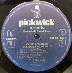 Bee Gees – албум In The Beginning - The Early Days Vol. 3 - Img 3