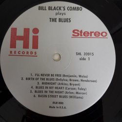Bill Black's Combo – албум Plays The Blues - Img 4
