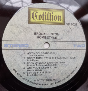 Brook Benton – албум Home Style - Img 3