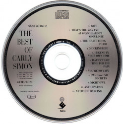 Carly Simon ‎– албум The Best Of Carly Simon (Volume One) (CD) - Img 3