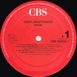 Daryl Braithwaite – албум Edge - Img 3