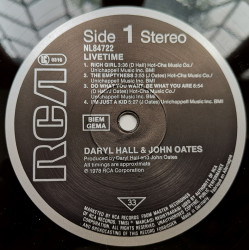 Daryl Hall & John Oates – албум Livetime - Img 3