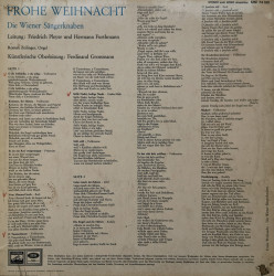 Die Wiener Sängerknaben – албум Frohe Weihnacht - Img 2