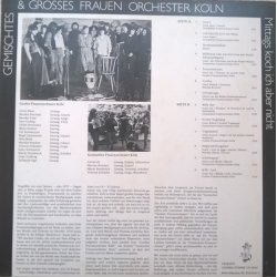 Gemischtes & Grosses Frauen Orchester Köln – албум Mittags Koch Ich Aber Nicht - Img 3