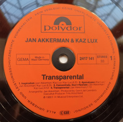 Jan Akkerman & Kaz Lux – албум Transparental - Img 2