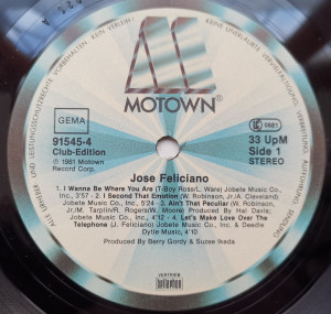 Jose Feliciano –албум Jose Feliciano - Img 3