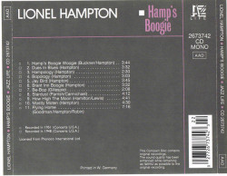 Lionel Hampton ‎– албум Hamp's Boogie (CD) - Img 3