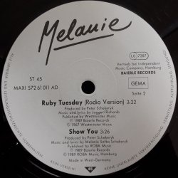 Melanie – сингъл Ruby Tuesday (Special Mix '89) - Img 4