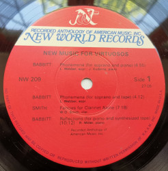 Milton Babbitt / Leslie Bassett / William O. Smith / Charles Wuorinen – албум New Music For Virtuosos - Img 3