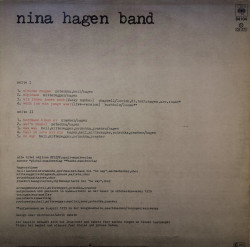 Nina Hagen Band – албум Unbehagen - Img 2