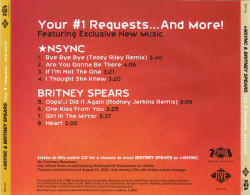 NSYNC / Britney Spears ‎– албум Your #1 Requests...And More! (CD) - Img 2