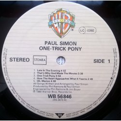 Paul Simon ‎– албум One-Trick Pony - Img 3