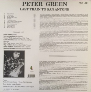 Peter Green – албум Last Train To San Antone - Img 2