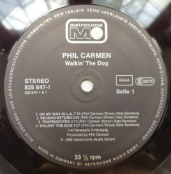 Phil Carmen – албум Walkin' The Dog - Img 3