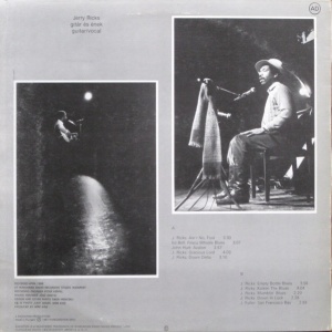 Philadelphia Jerry Ricks – албум Empty Bottle Blues - Img 2