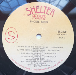 Phoebe Snow ‎– албум Phoebe Snow - Img 2