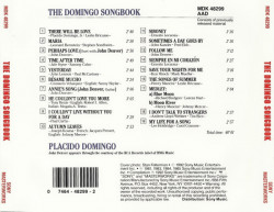 Placido Domingo ‎– албум The Domingo Songbook (CD) - Img 2