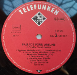 Richard Clayderman – албум Ballade Pour Adeline - Img 2
