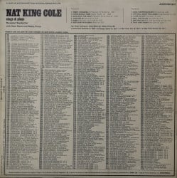 The King Cole Trio – албум Sings & Plays - Img 2