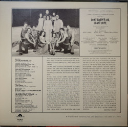Various ‎– албум Don't Bother Me, I Can't Cope (Original Broadway Cast) - Img 2