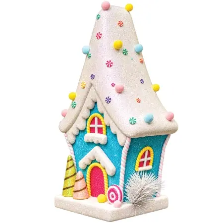 Decoratiune Craciun in forma de Candy House, din polistiren dimensiune: 30*24*64CM, DE-410 - Img 2