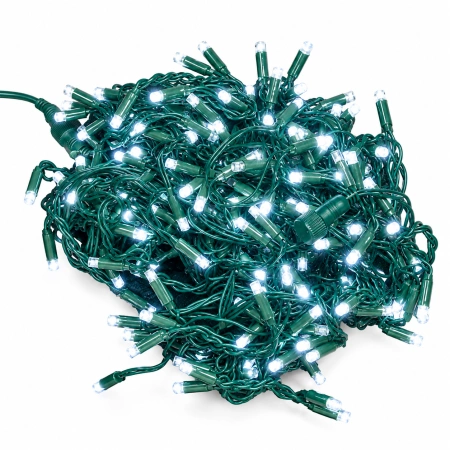 Instalație luminoasă LED tip turturi – flash, fir verde – 8M – OLD-373 flash - Img 3