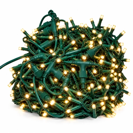 Instalație perdea LED 4 × 2 m – 400 LED – alb cald/ FLASH, fir verde- OLD-351-CLD - Img 5