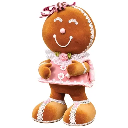 Decoratiune Craciun in forma de Gingerbread, din polistiren dimensiune: 26*24*42CM, DE-403 - Img 2