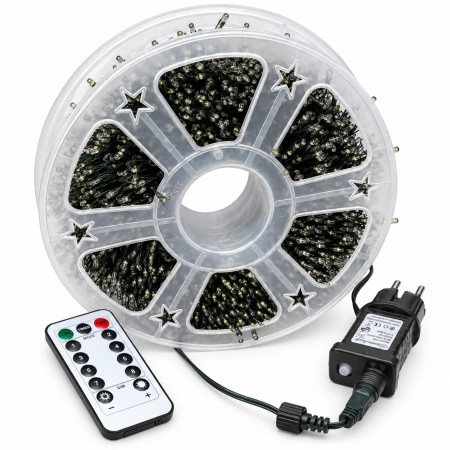 Instalație luminoasă LED tip artificii 50m/3000L – Lumina: alb rece OLD 444-B - Img 2