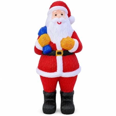 Moș Crăciun decorativ din acril cu LED-uri – 120 cm, 440 LED-uri, 8 funcții de iluminare, OLD-284 - Img 2