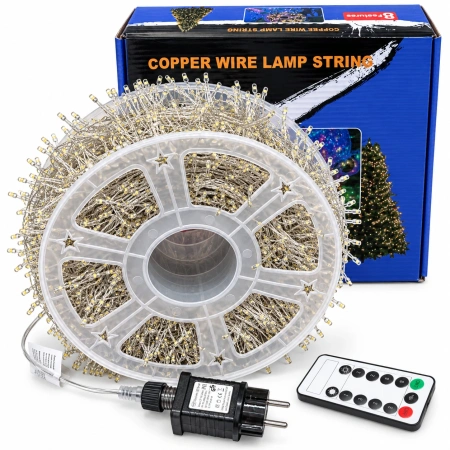 Instalație luminoasă LED tip artificii 100m/6000L – alb cald, OLD 440-CLD - Img 2