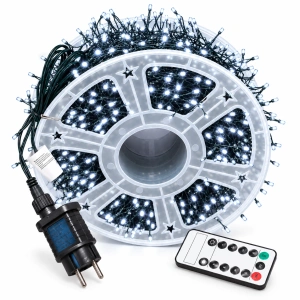 Instalație luminoasă LED tip artificii 20M 600L – Lumina alb rece, DE-1028W