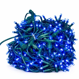 Instalație perdea LED 4 × 5 m – 1200 LED – albastru/ FLASH, OLD-365-B