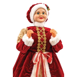 Mrs. Claus decorativ de Crăciun cu mișcare – 90 cm – Cod produs DE-733 - Img 3