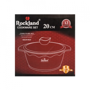 Oala din Granit cu capac 20 cm , Rockland DT20-BR - Img 4
