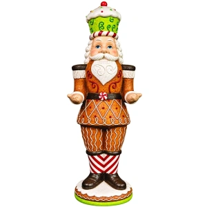 Soldățel decorativ de Crăciun în stil turtă dulce , din ceramica, Dimensiuni: 26 × 24.5 × 102 cm, Cod: OLD-413
