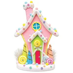 Decoratiune Craciun in forma de Candy House, din polistiren, dimensiune: 40*28*60CM, DE-409