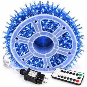 Instalație luminoasă LED tip artificii 20M 600L – Lumina Albastra, DE-1025B