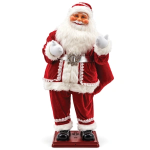 Moș Crăciun decorativ de Crăciun cu mișcare – 130 cm – Cod produs DE-726