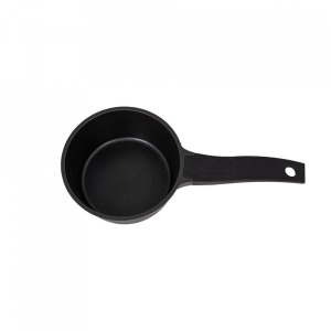 Oala din aluminiu cu interior marmorat cu coada si capac din sticla termorezistenta, 1.5L, 55872-16 - Img 3