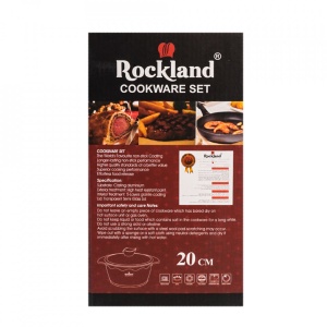 Oala din Granit cu capac 20 cm , Rockland DT20-BR - Img 5