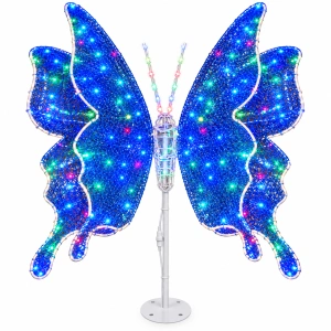 Fluture decorativ LED static – 100 cm , OLD 517-100-RGB