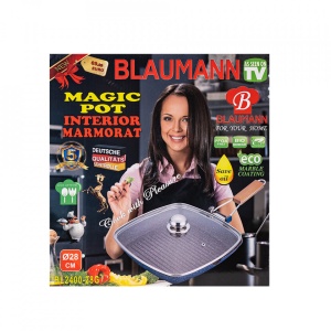 Tigaie grill cu interior antiaderent Blaumann, 28cm, BL-2400-28 - Img 3