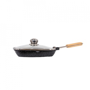 Tigaie grill cu interior antiaderent Wellberg, 24cm, WB-2400-24 - Img 2