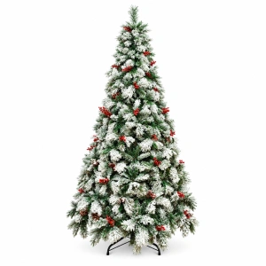 Brad artificial cu astepct natural si zapada, 270cm, DE-1212-270