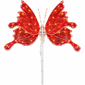 Fluture decorativ LED static – 100 cm – alb cald, OLD 516-100-R